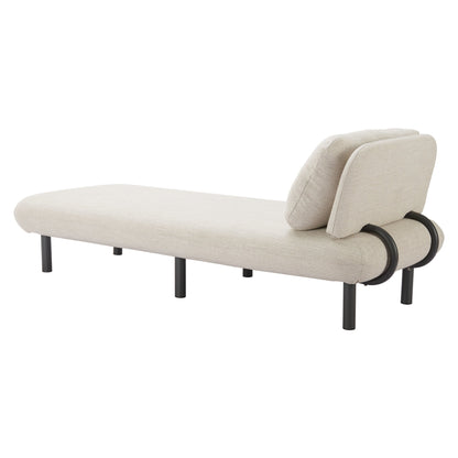 Aperto Outdoor Patio Chaise Lounge, Beige