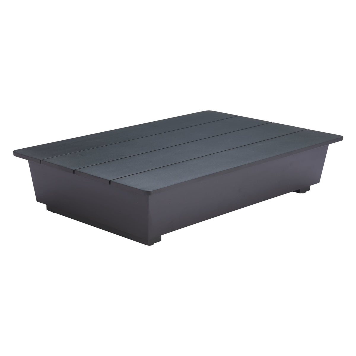 Tien Outdoor Patio Coffee Table, Black