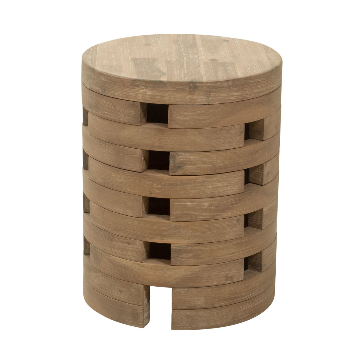 Mado Outdoor Patio Side Table, Natural