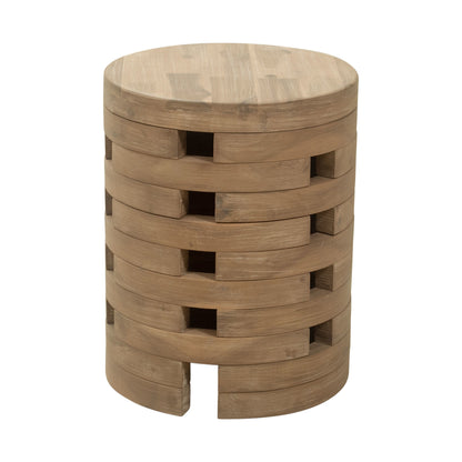 Mado Outdoor Patio Side Table, Natural