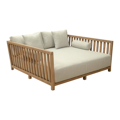 Teras outdoor patio daybed in gray