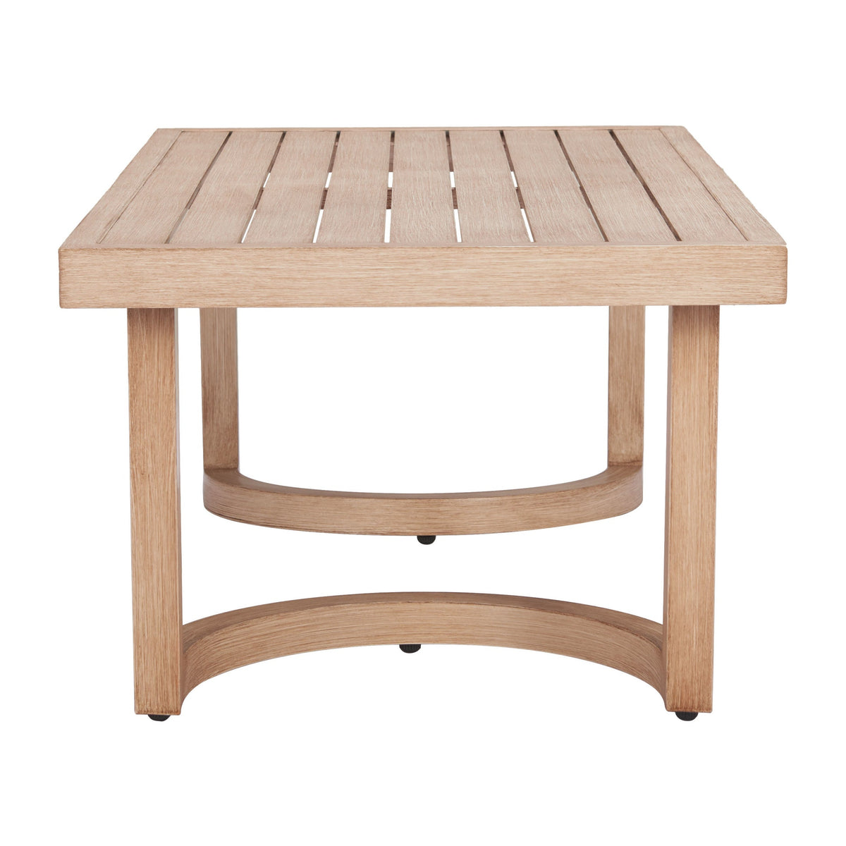Leto Outdoor Patio Coffee Table, Brown
