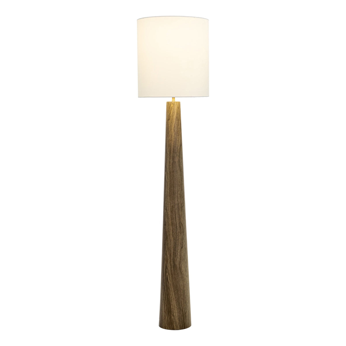 Woonari Outdoor Solar Floor Lamp, Brown