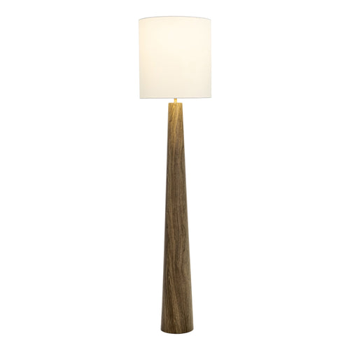Woonari Outdoor Solar Floor Lamp, Brown