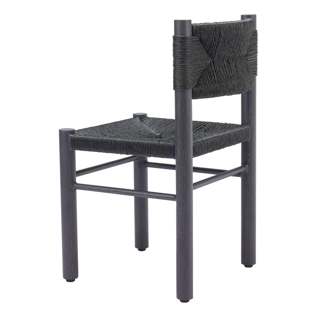 Iska Outdoor Patio Dining Chair, Set of 2, Black