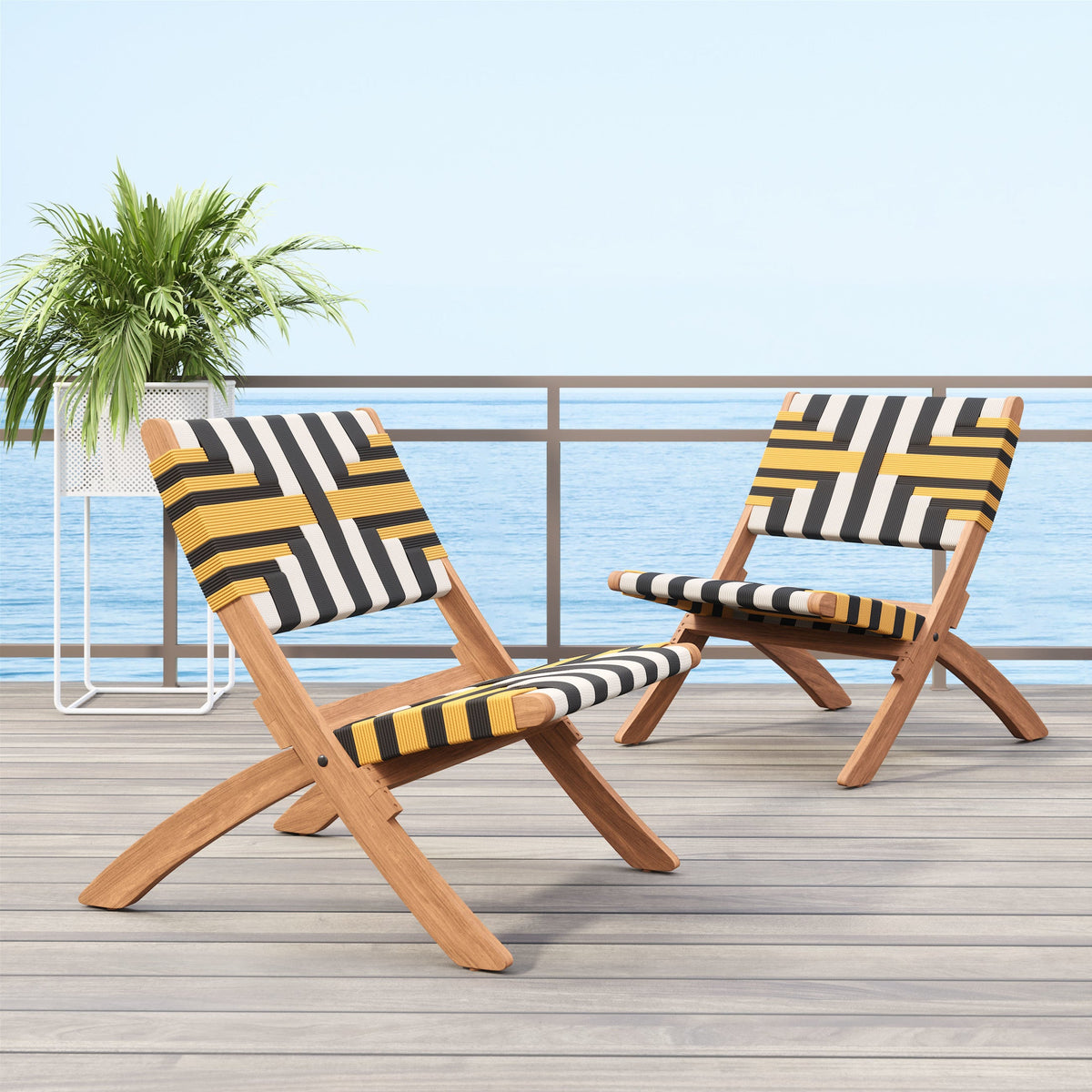 Sunbeam Outdoor Patio Lounge Chair, Multicolor