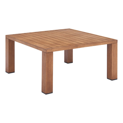 Regels Outdoor Patio Coffee Table, Natural
