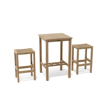 Anderson Teak Bahama Montego 3-Piece Square Bar Set
