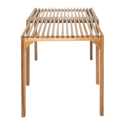 Riviera Outdoor Patio Extendable Dining Table, Natural