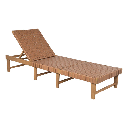 Breath Outdoor Patio Chaise Lounge, Brown