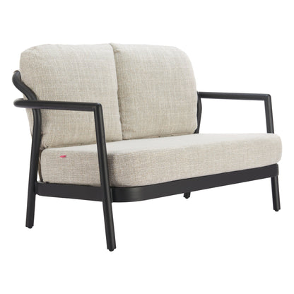 Rein Outdoor Patio Loveseat, Beige