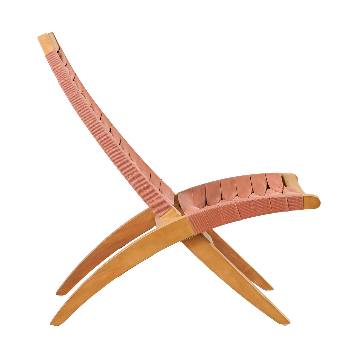 Rova Outdoor Patio Lounge Chair, Terracotta