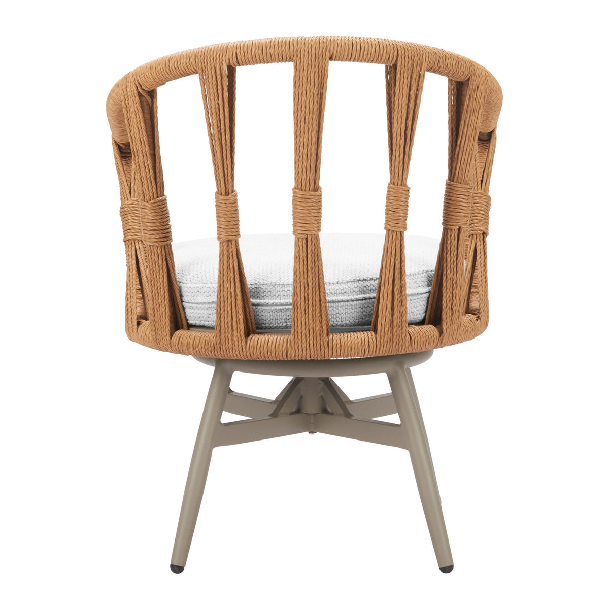 Safal Outdoor Patio Swivel Dining Chair, Multicolor