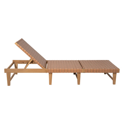 Breath Outdoor Patio Chaise Lounge, Brown