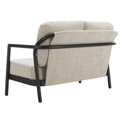 Rein Outdoor Patio Loveseat, Beige