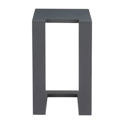 Tudi Outdoor Patio Side Table, Black