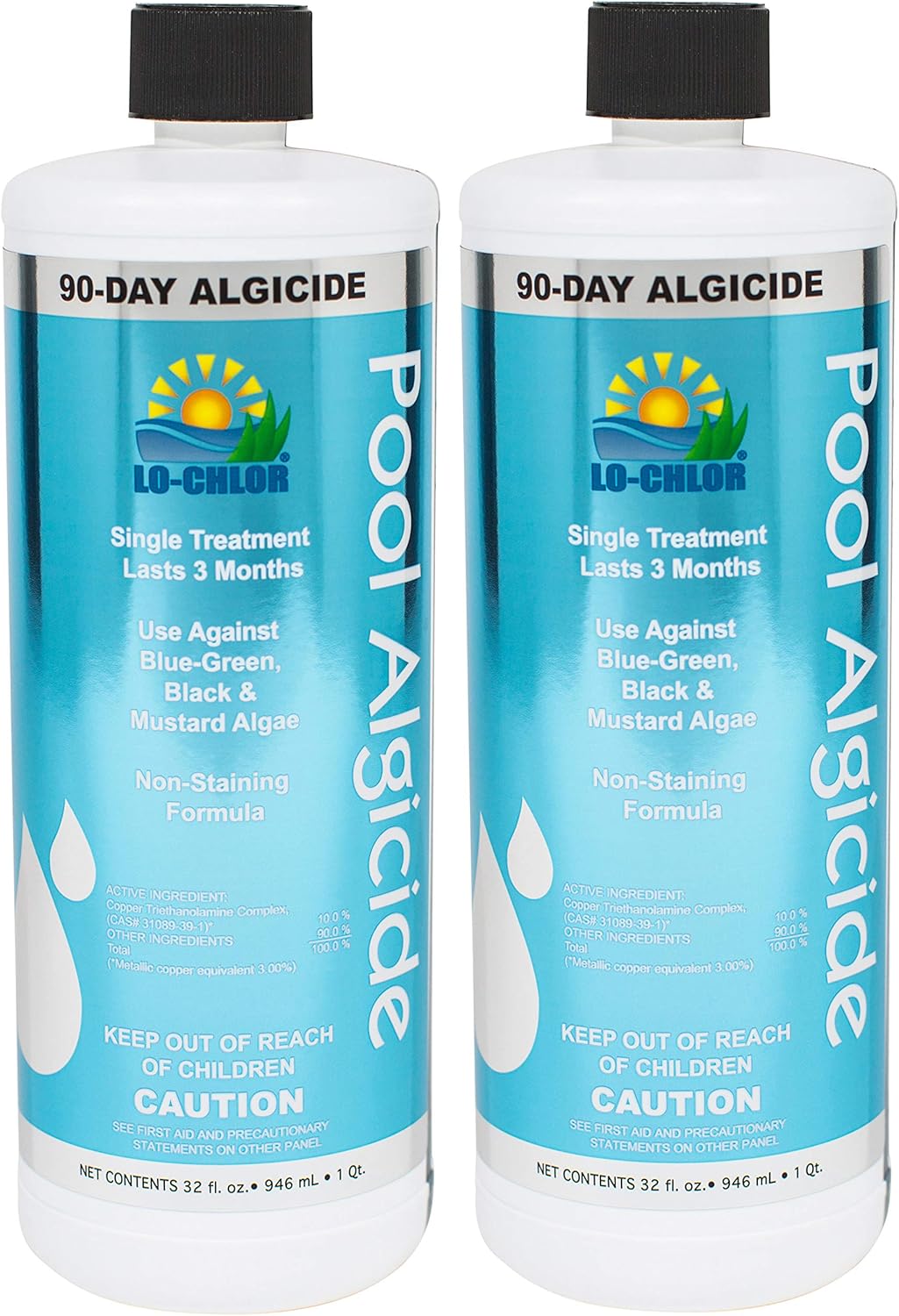 Lo Chlor LPA003-2 Algicide Quart (2 Pack)