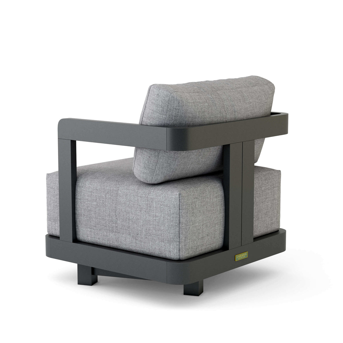 Anderson Teak Granada Deep Seating Aluminum Swivel Armchair