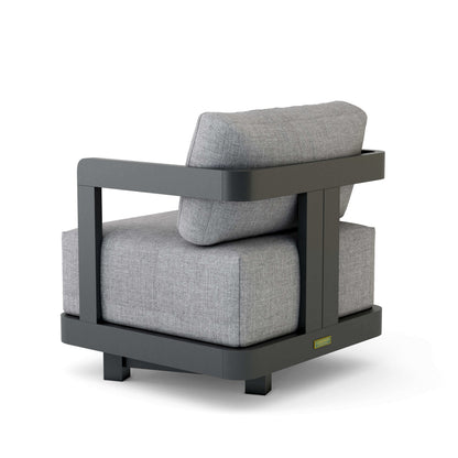 Anderson Teak Granada Deep Seating Aluminum Swivel Armchair
