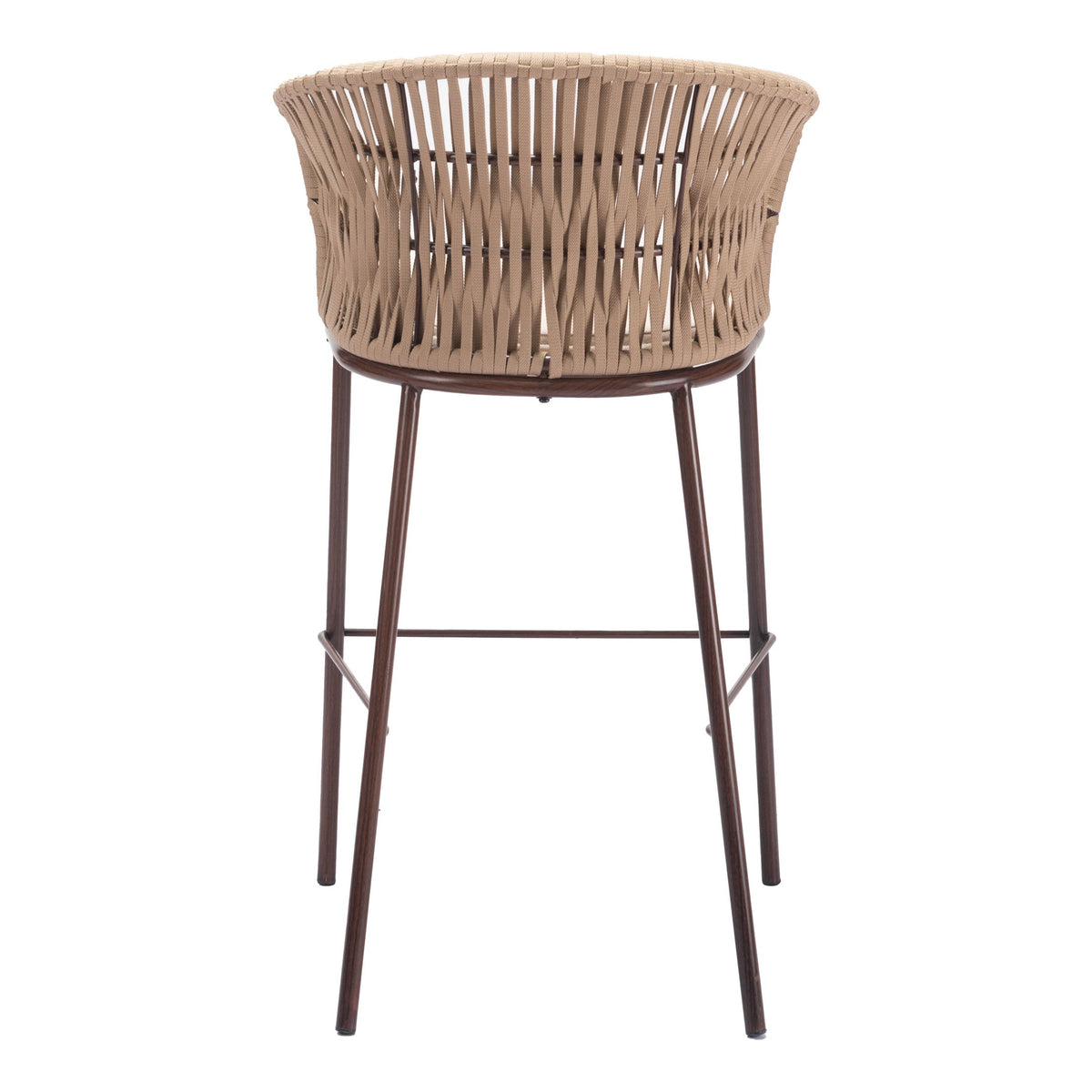 Freycinet Outdoor Patio Barstool, Set of 2, Natural