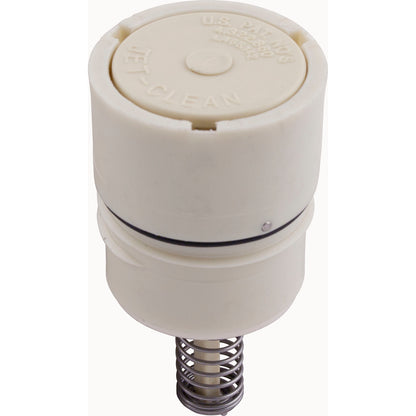 A&A Caretaker replacement cream high flow in-floor cleaning head 521711 on a white background, supplier photo