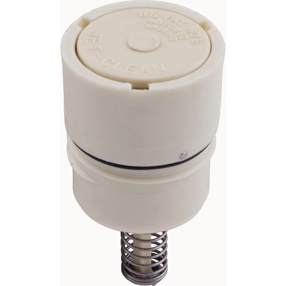 A&A Caretaker replacement cream high flow in-floor cleaning head 521711 on a white background, supplier photo