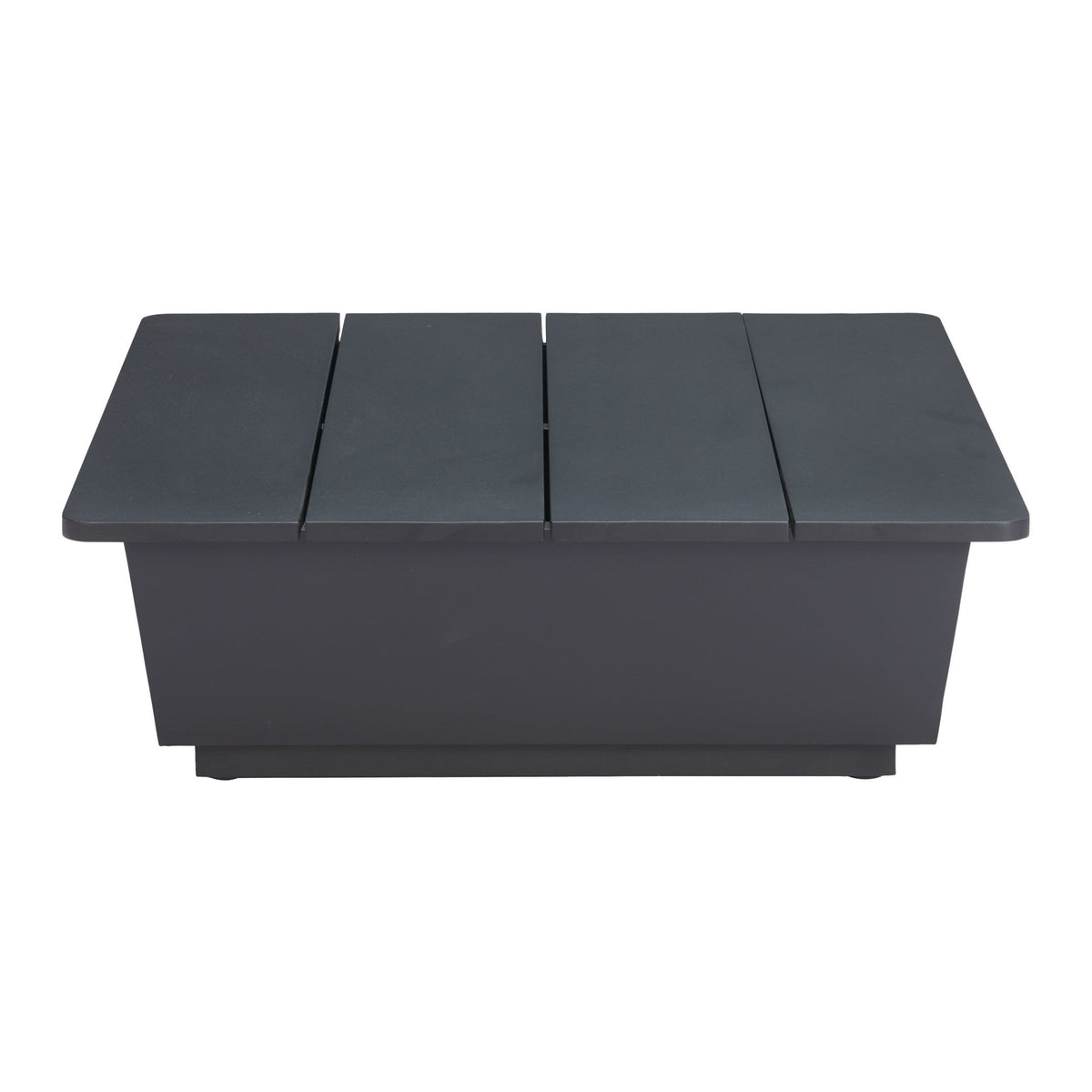 Tien Outdoor Patio Side Table, Black
