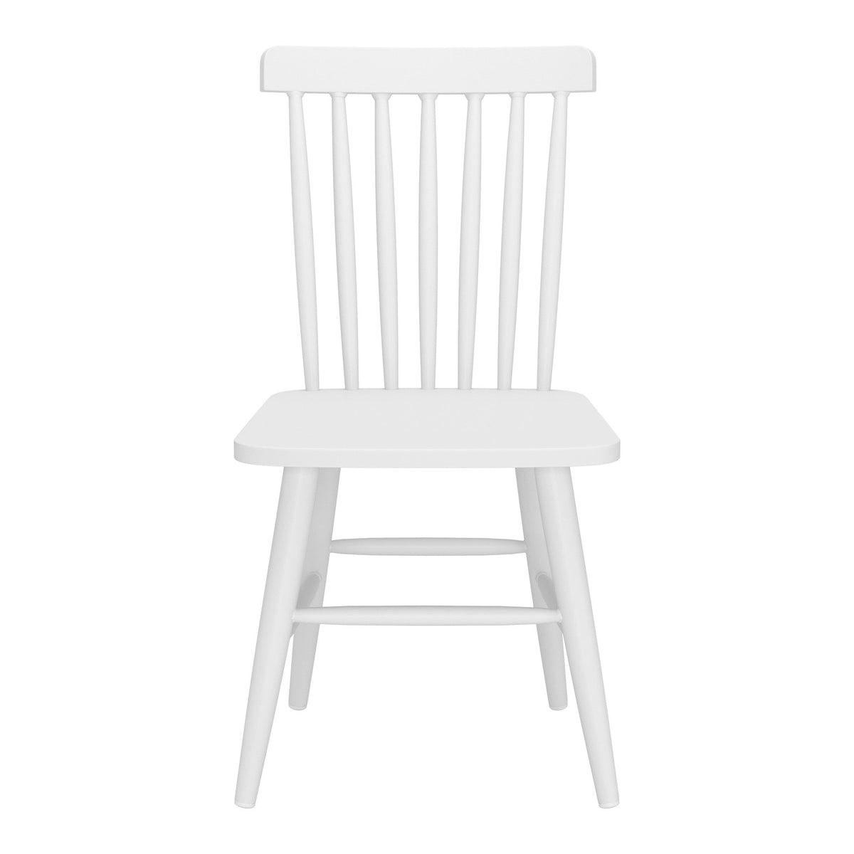 Zeilen Outdoor Patio Dining Chair, Set of 2, White