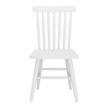 Zeilen Outdoor Patio Dining Chair, Set of 2, White