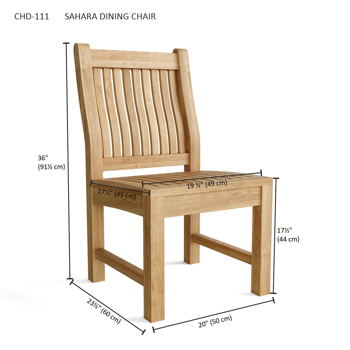 Anderson Teak Sahara Dining Chair