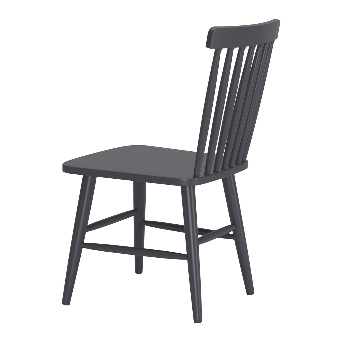 Zeilen Outdoor Patio Dining Chair, Set of 2, Black