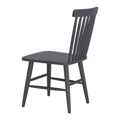 Zeilen Outdoor Patio Dining Chair, Set of 2, Black