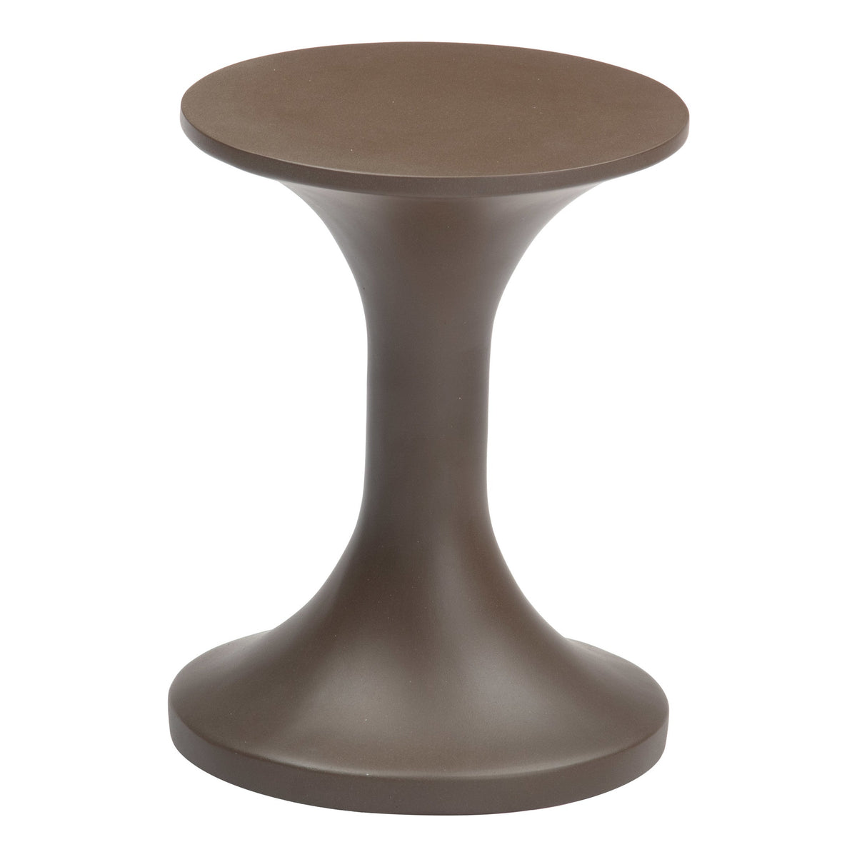 Arka Outdoor Patio Side Table, Brown