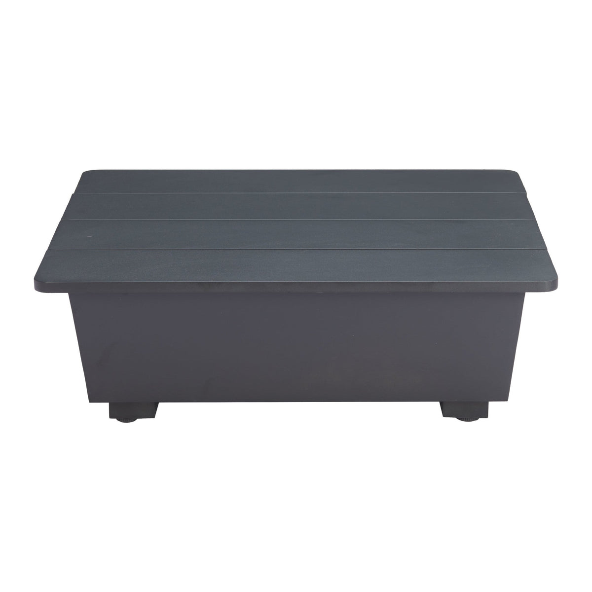 Tien Outdoor Patio Side Table, Black
