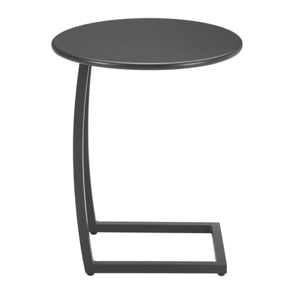 Noga Outdoor Patio End Table, Black