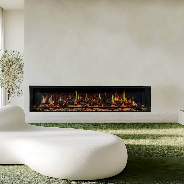 Ortal US180TELXXXXXBXXX Holographic 74 linear electric fireplace