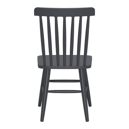 Zeilen Outdoor Patio Dining Chair, Set of 2, Black