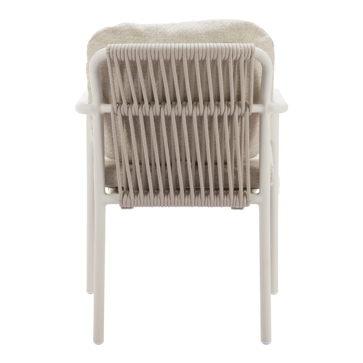 Aite Outdoor Patio Dining Chair, Set of 2, Beige