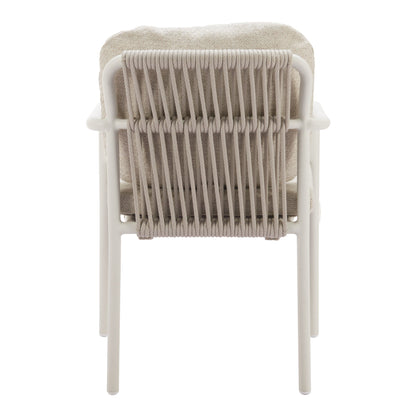 Aite Outdoor Patio Dining Chair, Set of 2, Beige
