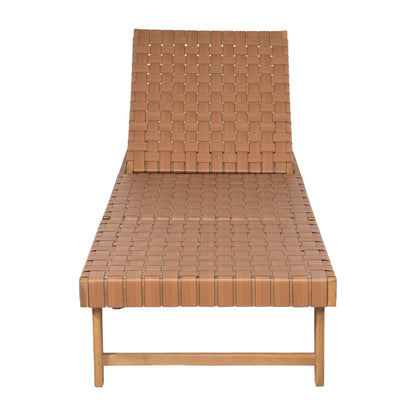Breath Outdoor Patio Chaise Lounge, Brown