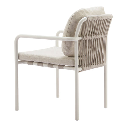 Aite Outdoor Patio Dining Chair, Set of 2, Beige