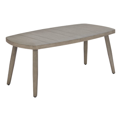 Foret outdoor coffee table in brown