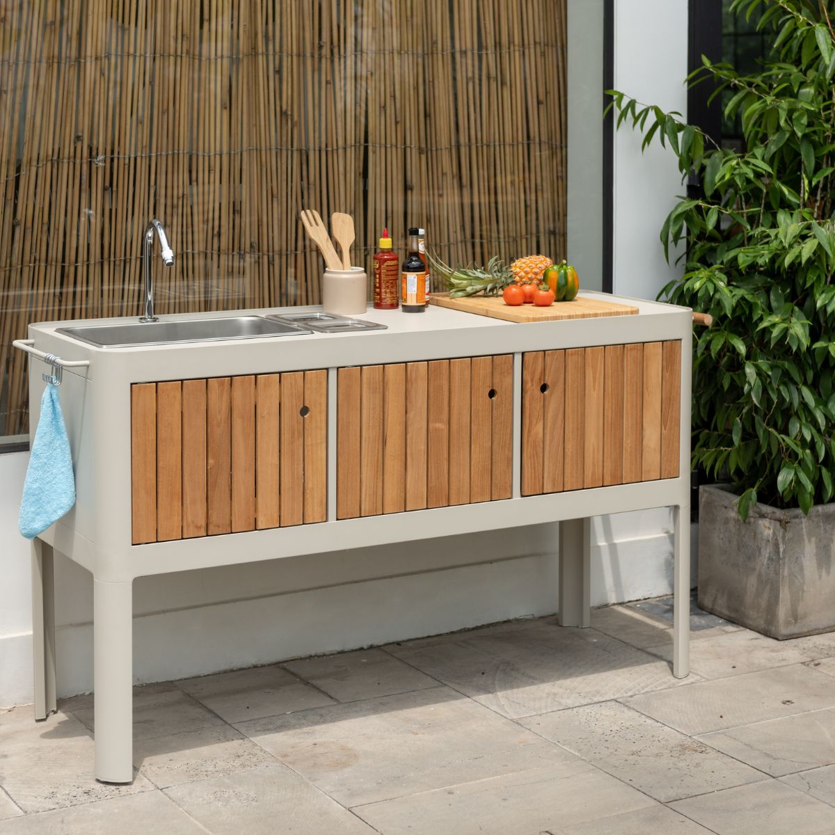LifestyleGarden Portals Light Portable Outdoor Kitchen with Sink