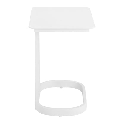 Friss Outdoor Patio End Table, White