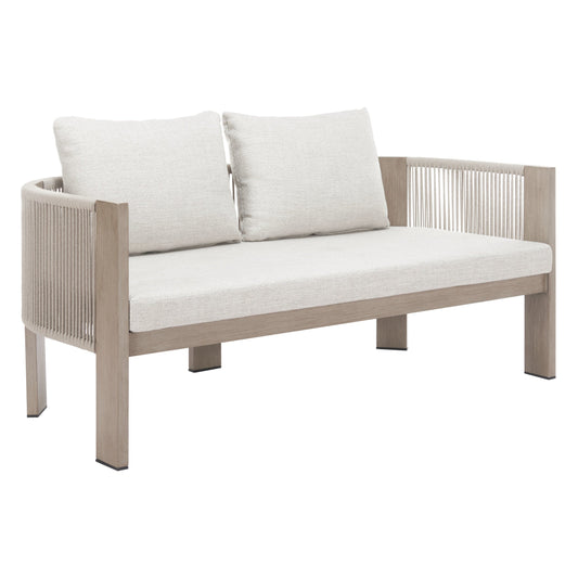 Rebel Outdoor Patio Sofa, Beige