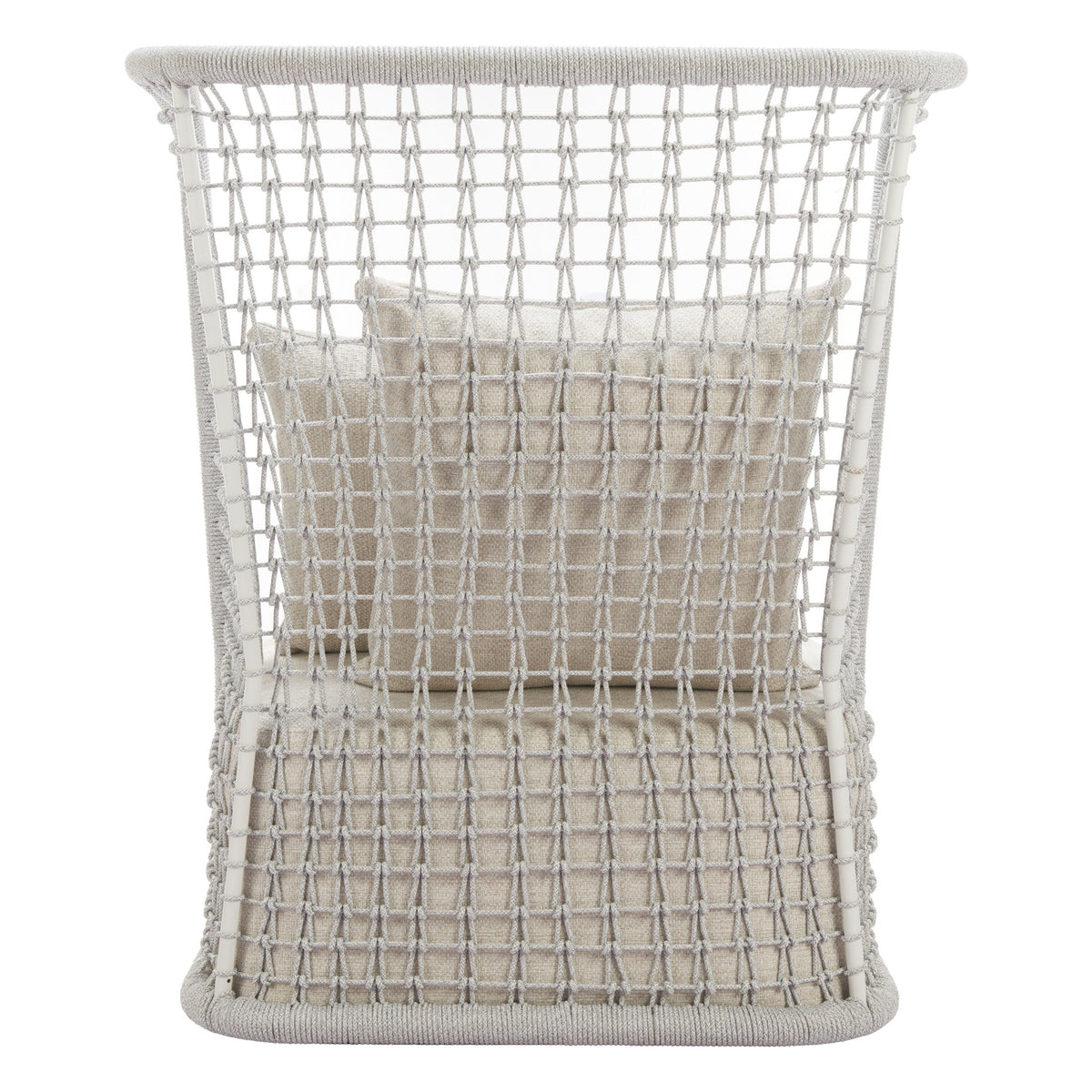 Hudu Outdoor Patio Accent Chair, Beige
