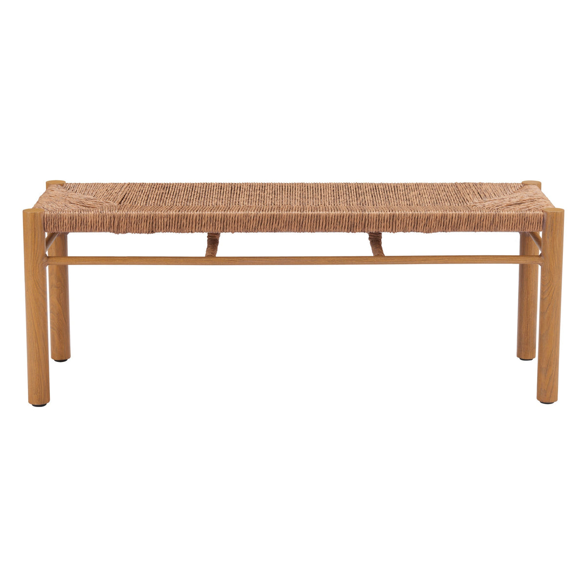 Iska Outdoor Patio Bench, Natural