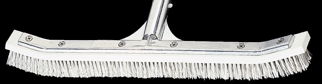 A&B Brush Curved Combination Wall Ss And/Nylon Bristle, 18" | 3004