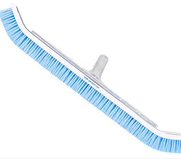 A&B Brush Curved Commercial Wall Blue Nylon Bristle, 24" | 3020
