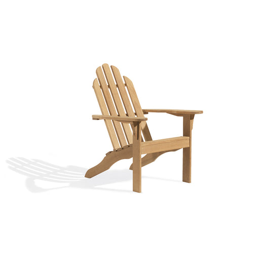 Oxford Garden Oxford Teak Adirondack Chair shown on a plain white background